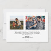 モダンエレガントメリータイポグラフィと明るい写真 シーズンカード (裏面)