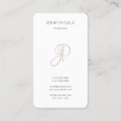 モダンエレガントモノグラムのデザインテンプレート 名刺 (裏面)