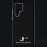 モダンエレガントモノグラム白黒最高の SAMSUNG GALAXY S22 ULTRAケース<br><div class="desc">ミニマモダンリストエレガントモノグラムテンプレート白黒の電話ケース&アクセサリー/サムスンのケース/銀河系S22ウルトラケース。</div>
