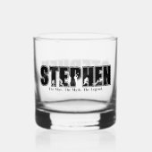 モダンエレガントユニークサッカー ウイスキーグラス (正面)