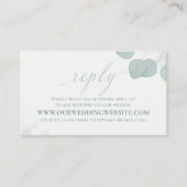 モダンエレガントユーカリ素朴グネリー 名刺 (正面)