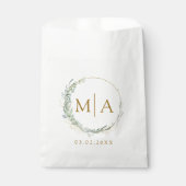 モダンエレガントユーカリ結婚の フェイバーバッグ (正面)