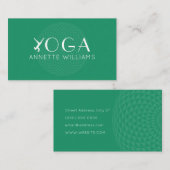 モダンエレガントヨガグリーン 名刺 (正面/裏面)