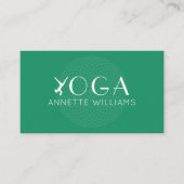 モダンエレガントヨガグリーン 名刺 (正面)