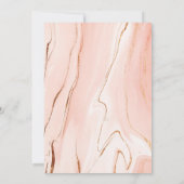 モダンエレガントリングや輪とバラ結婚式招待状 招待状 (裏面)