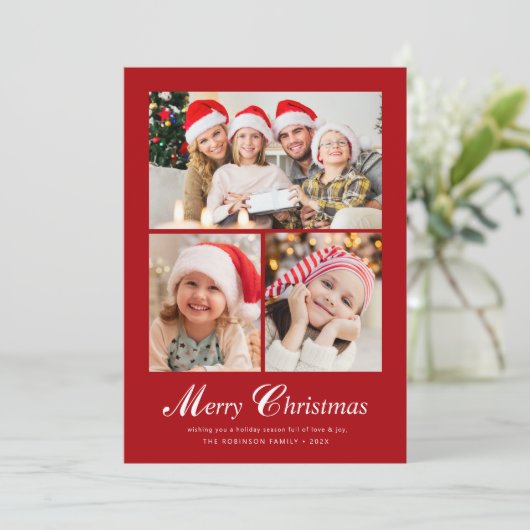 モダンエレガントレタリング シーズンカード (スタンド正面)