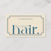 モダンエレガントレトロブルー美しい割引カード 割引カード (正面)