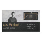 モダンエレガントロゴはこちら役職引用文 名札 (正面)