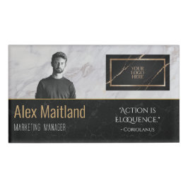 モダンエレガントロゴはこちら役職引用文 名札