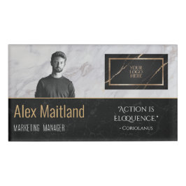 モダンエレガントロゴはこちら役職引用文 名札