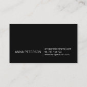 モダンエレガントヴィンテージ 名刺 (裏面)