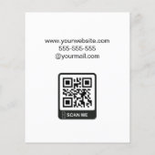 モダンエレガント不動産仲介業者カスタム剤 チラシ (裏面)