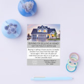 モダンエレガント不動産仲介業者カスタム剤 チラシ (シングル)