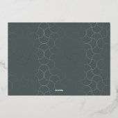 モダンエレガント企業のクリスマス 箔シーズンカード (裏面)