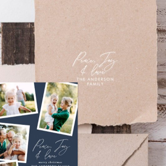 モダンエレガント休日パーソナライズされた セルフインキングスタンプ