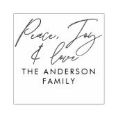 モダンエレガント休日パーソナライズされた ラバースタンプ (インプリント)