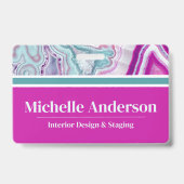 モダンエレガント会社名 バッジ (正面)