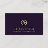 モダンエレガント会計 名刺 (正面)