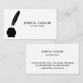 モダンエレガント公証人 名刺 (正面/裏面)