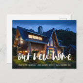 モダンエレガント写真の動き ポストカード (正面/裏面)