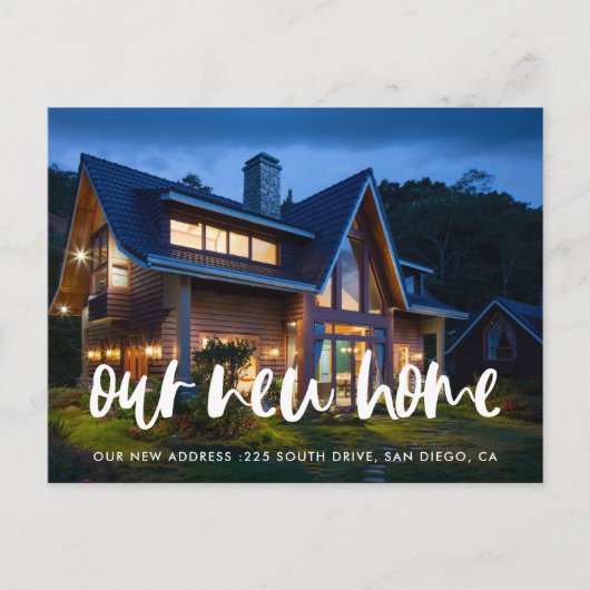 モダンエレガント写真の動き ポストカード (正面)