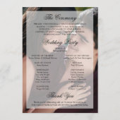 モダンエレガント写真結婚 プログラム (裏面)