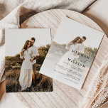 モダンエレガント写真結婚 招待状<br><div class="desc">写真モダンエレガント結婚式招待状</div>
