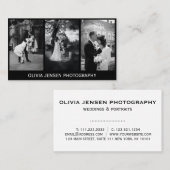 モダンエレガント写真 名刺 (正面/裏面)