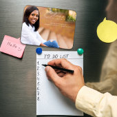 モダンエレガント卒業スクリプト写真 マグネット