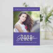 モダンエレガント卒業写真 案内状 (スタンド正面)