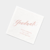 モダンエレガント卒業生シンプル成 箔ナプキン (左)