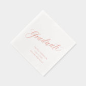 モダンエレガント卒業生シンプル成 箔ナプキン (右)