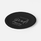 モダンエレガント卒業 ペーパープレート (アングル)