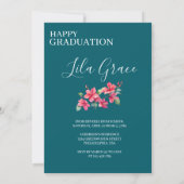 モダンエレガント卒業 招待状 (裏面)