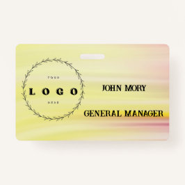 モダンエレガント名前をカスタムする名 バッジ