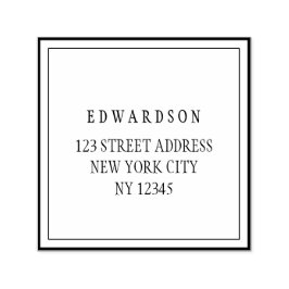 モダンエレガント名 セルフインキングスタンプ