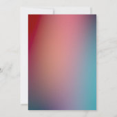 モダンエレガント塵のネオン結婚式招待状 招待状 (裏面)