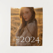 モダンエレガント大学又は高等学校卒業 タペストリー (正面)