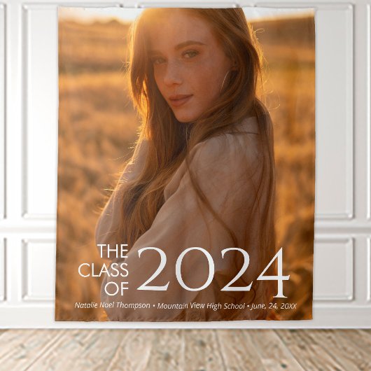 モダンエレガント大学又は高等学校卒業 タペストリー