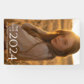 モダンエレガント大学又は高等学校卒業 横断幕 (横)