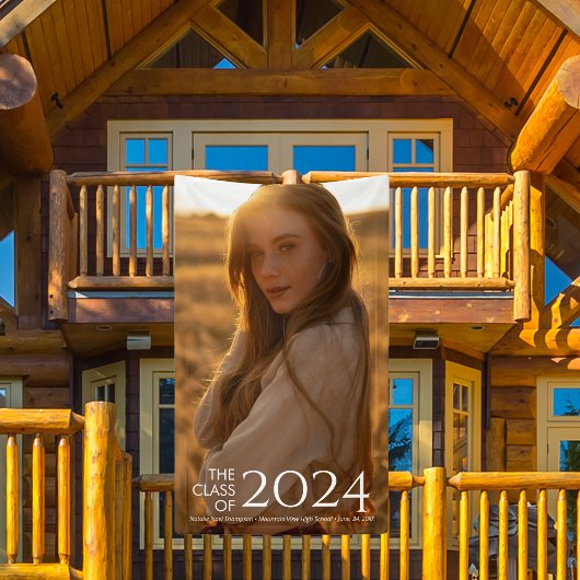 モダンエレガント大学又は高等学校卒業 横断幕