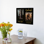 モダンエレガント大学院の文字2枚 箔ポスター (レイダウン (キッチン))