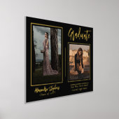 モダンエレガント大学院の文字2枚 箔ポスター (レイダウン)