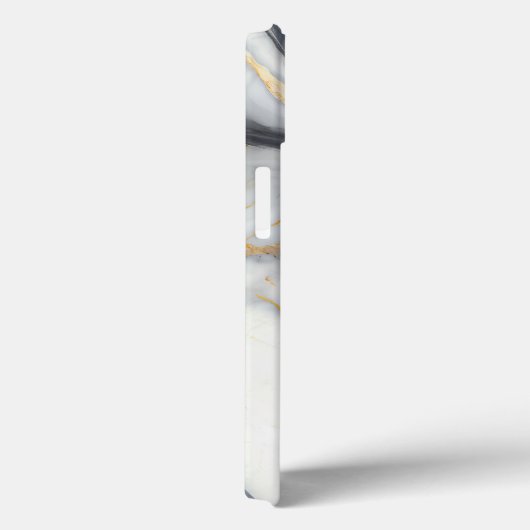 モダンエレガント大理石フェイク金ゴールドカスタム Case-Mate iPhoneケース (裏面 / 右)