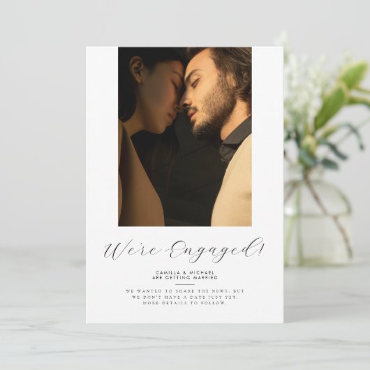 モダンエレガント婚約 セーブザデート (スタンド正面)