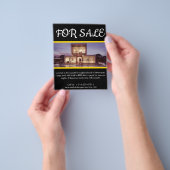 モダンエレガント実在カスタムEstate QRコード チラシ (手)