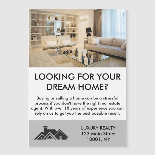 モダンエレガント実在不動産代理パーソナライズされた人 (正面)