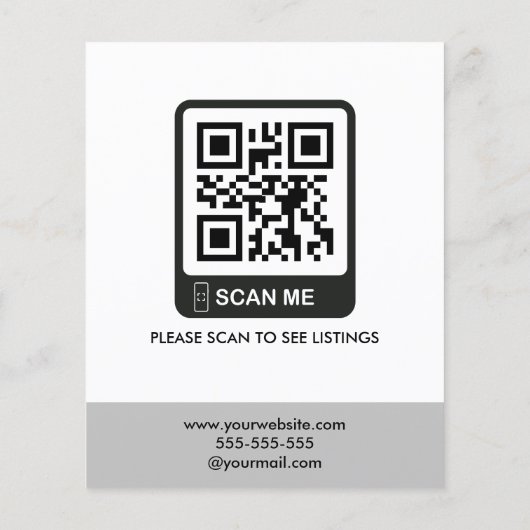 モダンエレガント実在不動産代理パーソナライズされた人 チラシ (裏面)