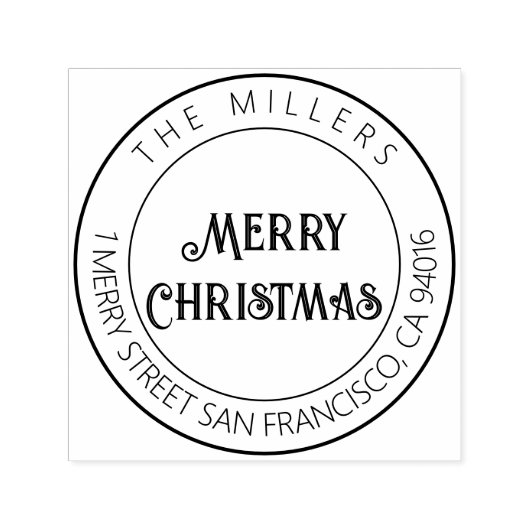 モダンエレガント差出人住所 セルフインキングスタンプ (デザイン)