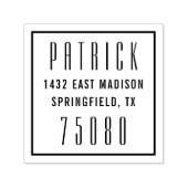 モダンエレガント差出人住所 セルフインキングスタンプ (デザイン)